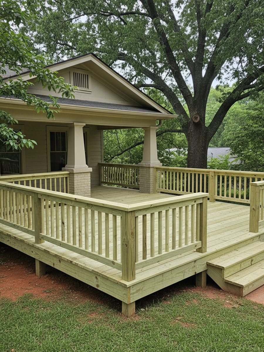 Screened-In Porch Construction completed by Majestic Deck Solutions in Villa Rica, GA