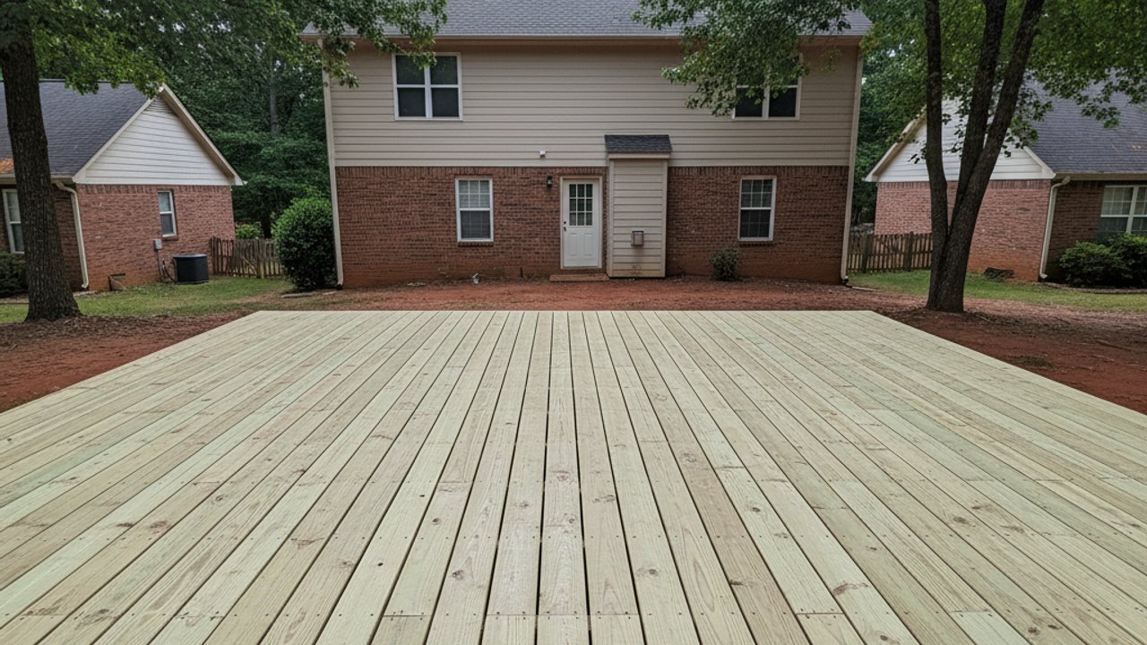 Deck Railing Installation & Repair completed by Majestic Deck Solutions in Newnan, GA