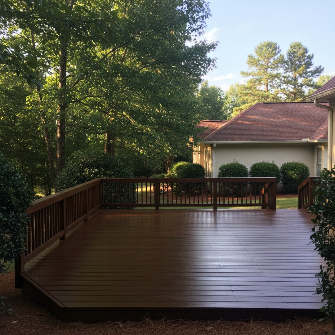 Custom Deck Design completed by Majestic Deck Solutions in Atlanta, GA